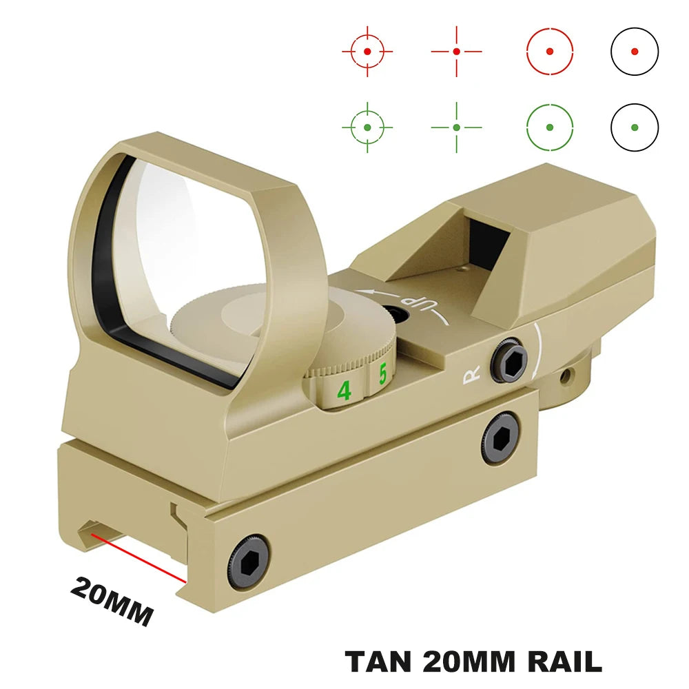 Bestsight Holographisch Rotpunktvisier - 20mm Schiene 6x