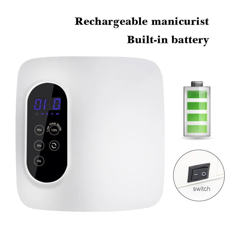 Nagellampe 72W UV LED Nageltrockner - Gel Lack Aushärtung mit Smart Sensor - Maniküre Nagelstudio Ausrüstung
