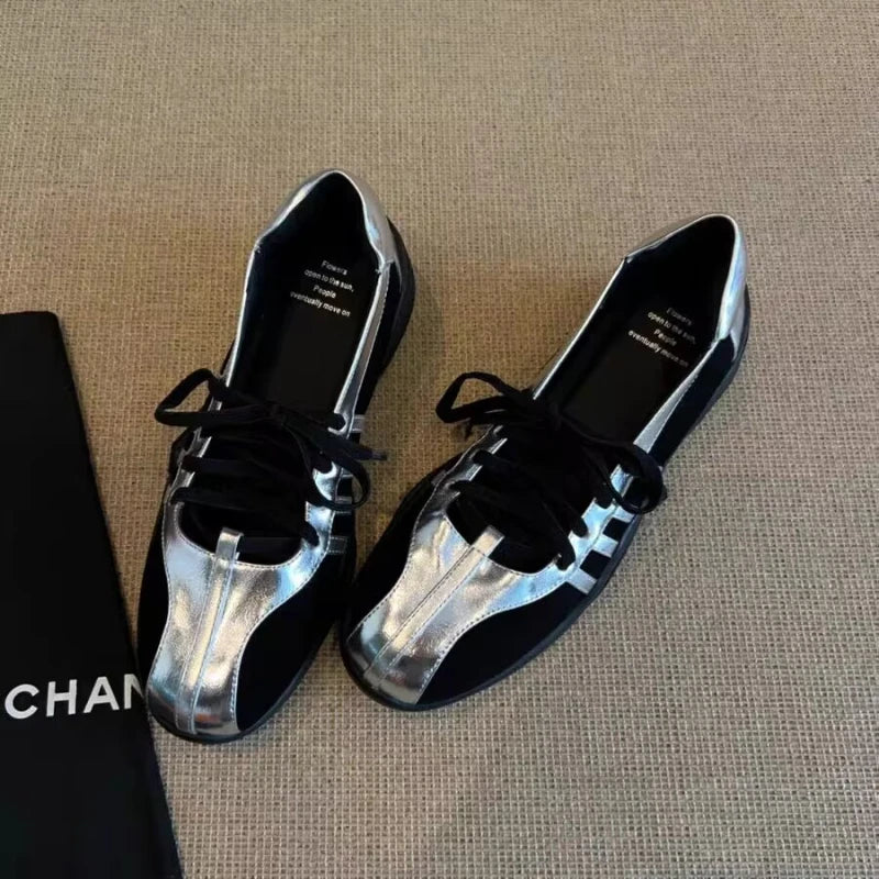 Women Sneakers Flats Casual Sport Shoes Summer 2025 Designer New Brand Ballet Dance Shoes Mary Jane Running Zapatillas
