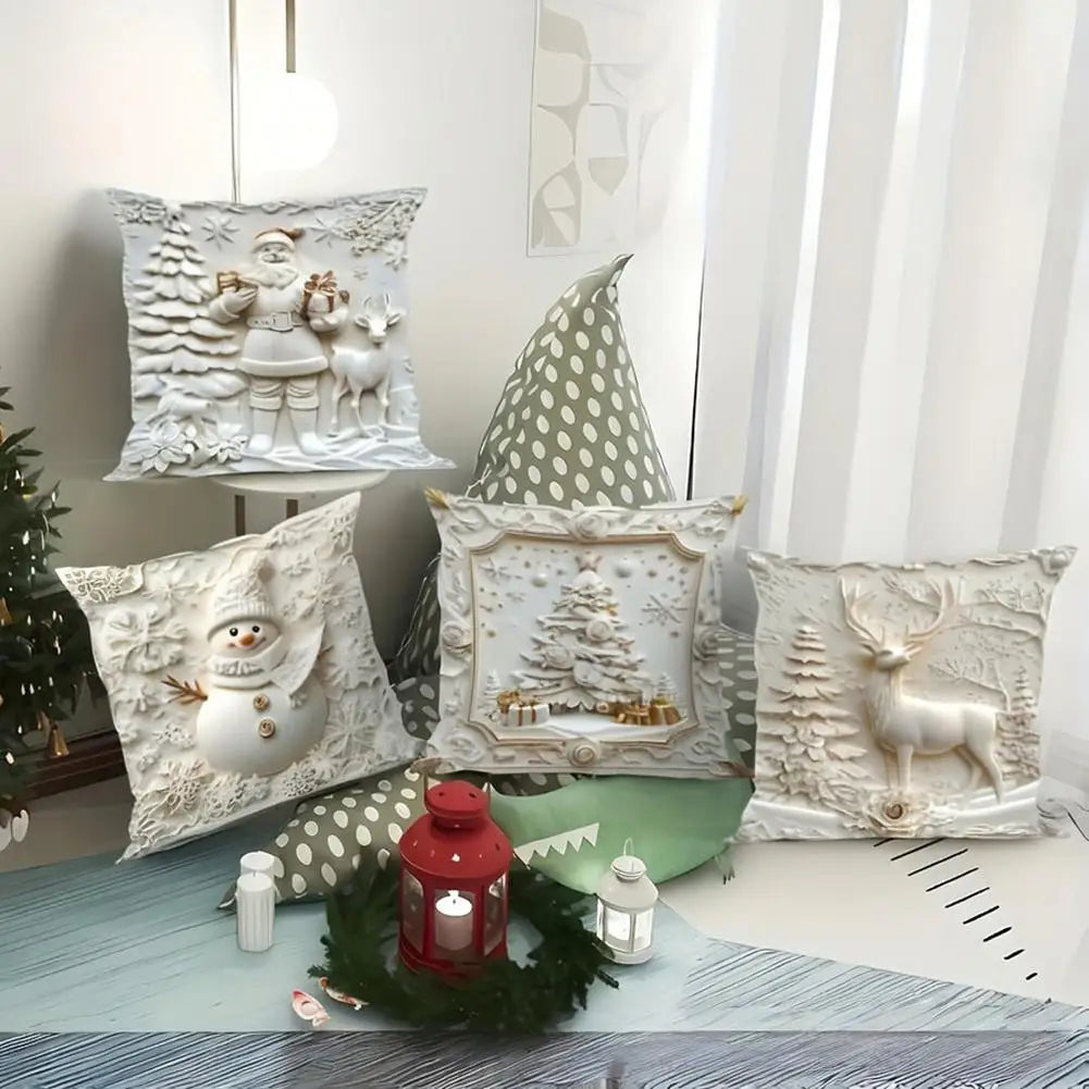 1pcs Christmas Decorative Pillow Covers ,Suitable for Christmas home decoration pillowcase, without pillow core.