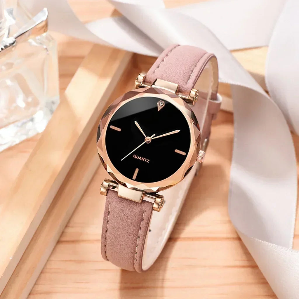 Uhren-Armband-Set 2025: 2PCS Luxury-Rhinestone - Fashion Bracelet Collection