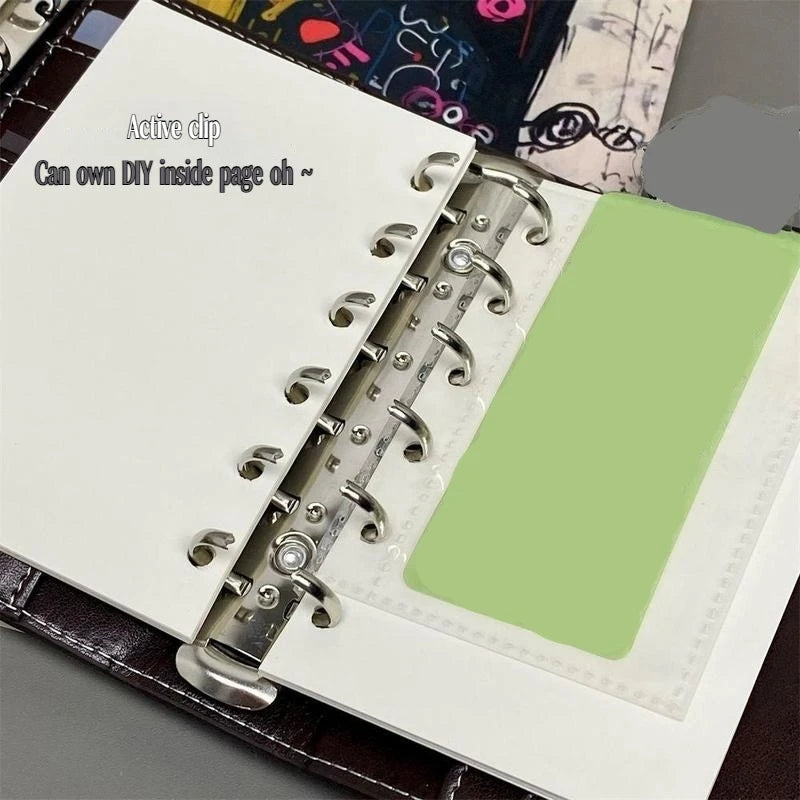 Leather Portable Pocket Booklets Black/Brown A7 Pu Notebooks With 40sheets Blank Pages For Kids' Daily Plans Back To School Gift