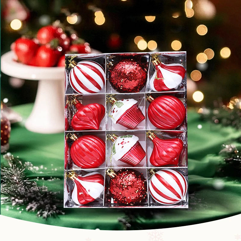 Electronic Farbige Schaumseidenkugeln Glitzernde - Ø6cm,13Stk Rot Grün