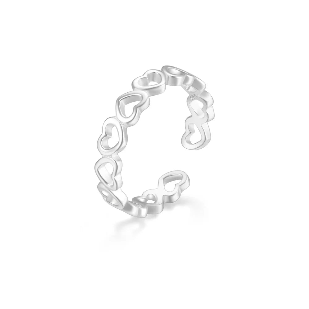 925 Sterling Ring Vintage Strandmotiv - Verstellbar 1.7g