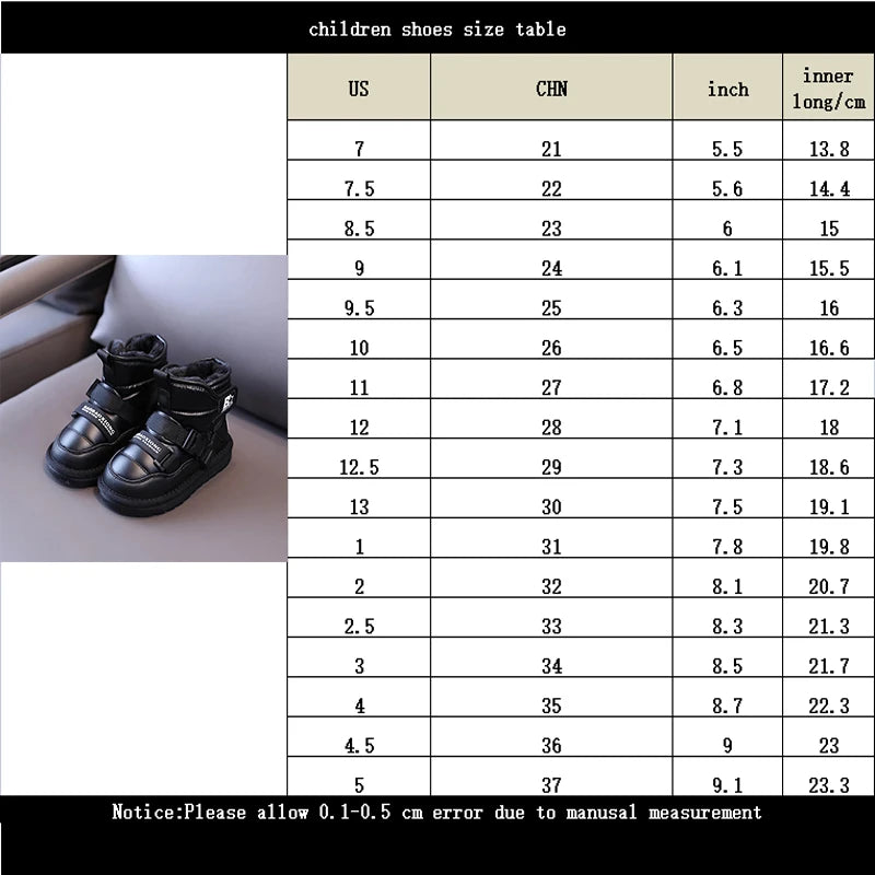 Kinder Winter 2022 neue Schneeschuhe plus samt verdickende Jungen und Mädchen Baumwoll schuhe wasserdicht rutsch fest