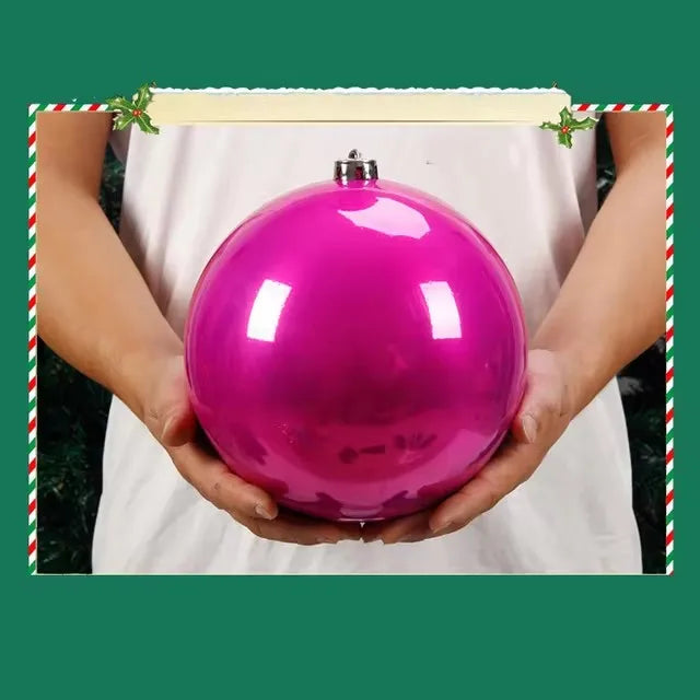 Pearlescent Kugel Glänzende Christbaumkugel - Durchmesser 12-25 cm Kunststoff
