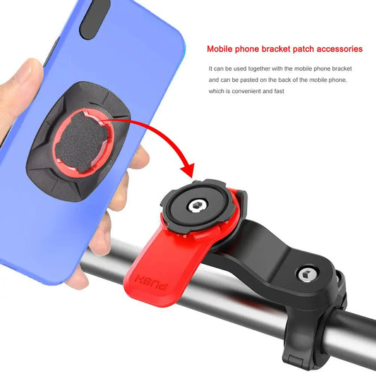 Motorrad-Handyhalterung, Handyhalterung, Vibrationsdämpfer, Fahrradlenker, Navigationsunterstützung für 4,7–7,2 Zoll große Telefone by Golden Bridge Store