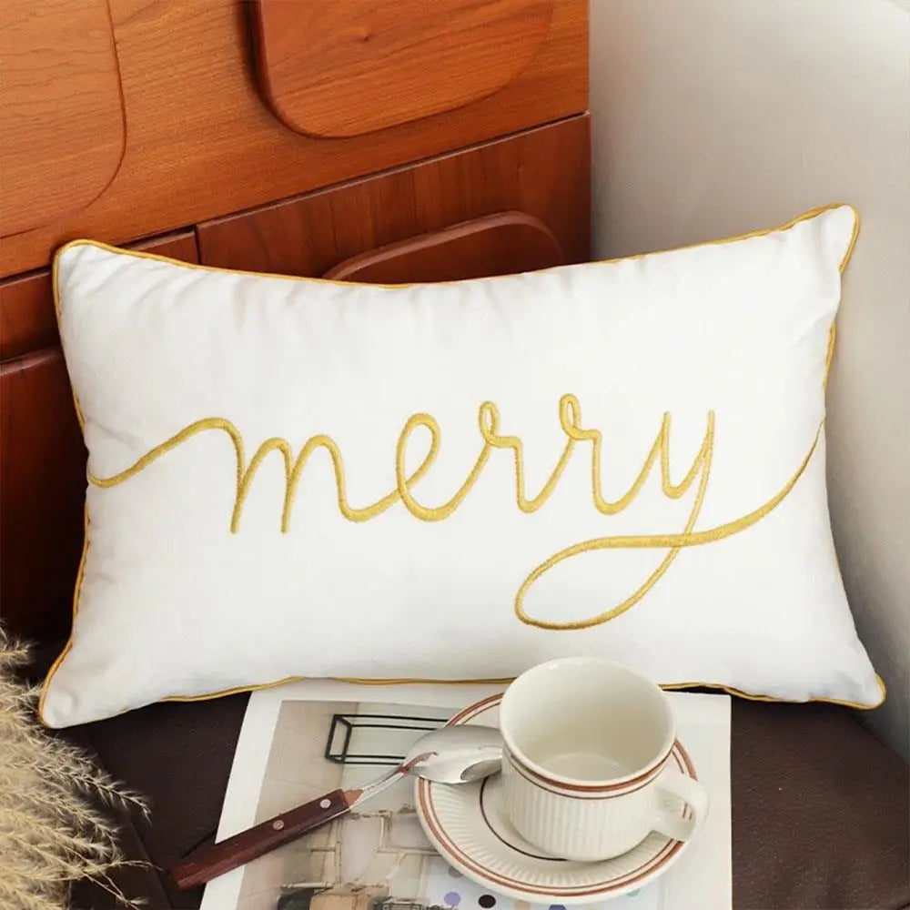 30x50cm Christmas Pillowcase Home Textile Throw Pillow Cover Cushion Case Pillowslip Xmas Home Decor Soft Rectangle Pillow Cover