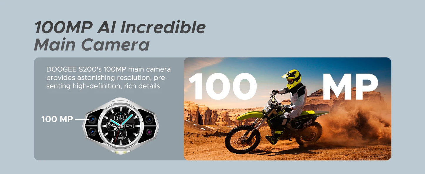 DOOGEE S200 Robustes 5G - 10100 mAh, 33W, 6,7 Zoll Display