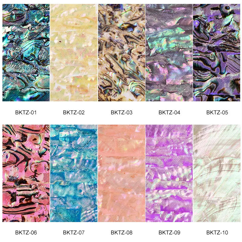 Adhesive 3D Nail Shell Sticker Abalone Shell Fragments Flakes Sequins For Manicure Nails Art Decoration Design Supplies Material