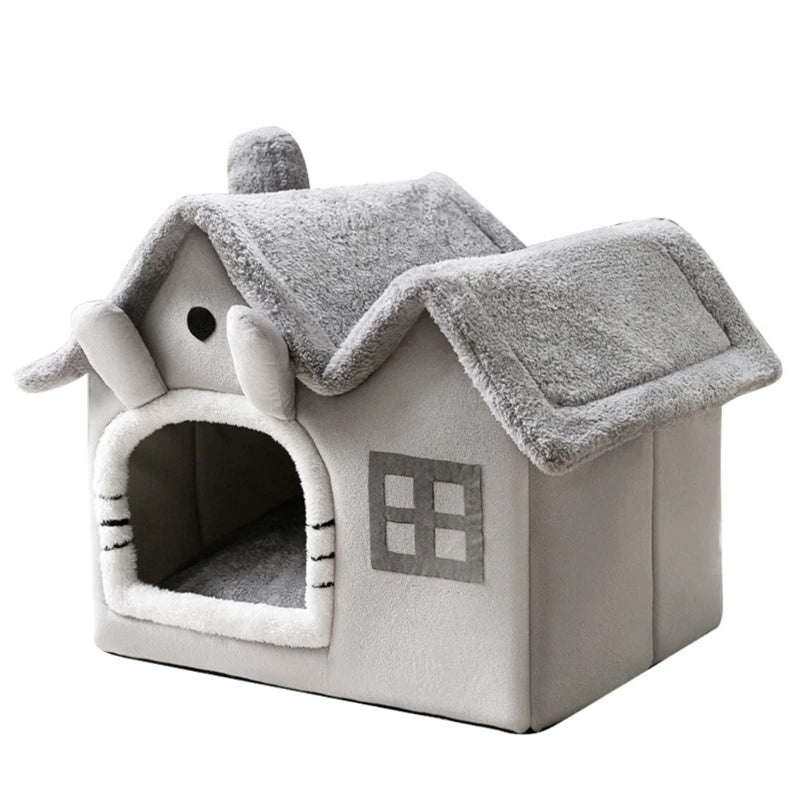 Breathable Warm Pet Bed House Detachable Washable Soft Cushions Kennel for Small Dog Cats Pet Supplies