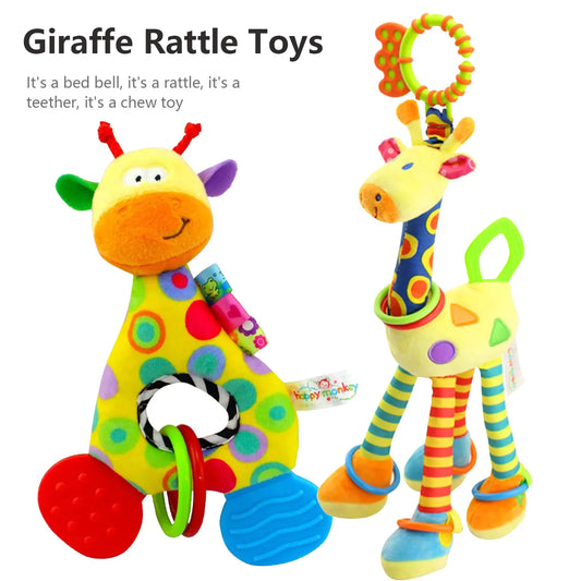 6Types Giraffe Musikspielzeug - Beißring 20cm Plüsch