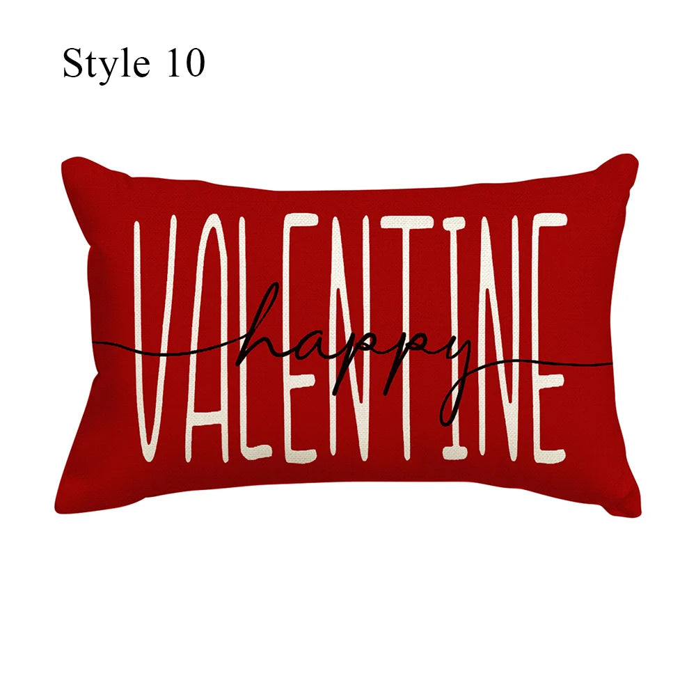 Merry Christmas Decorative Pillow Cover 30x50cm Linen Throw Pillowcase Christmas Cushion Cover Pillowslip For Sofa Home Decor