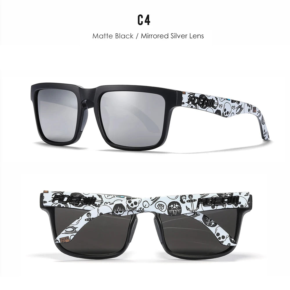 KDEAM Herren Polarisierte Sonnenbrille Quadratisch Casual Outdoor Sonnen Brille Frauen Unisex Sonnenbrille für Paare mit Neuer Verpackung