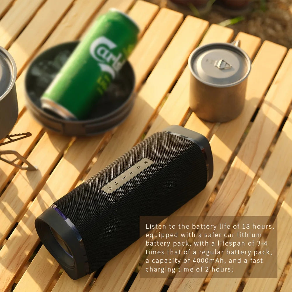 Bluetooth-Lautsprecher, IP67 Wasserdicht, Wireless-Speaker mit 40W Stereo-Sound, Mini-Speaker mit Wireless-Stereo-Pairing