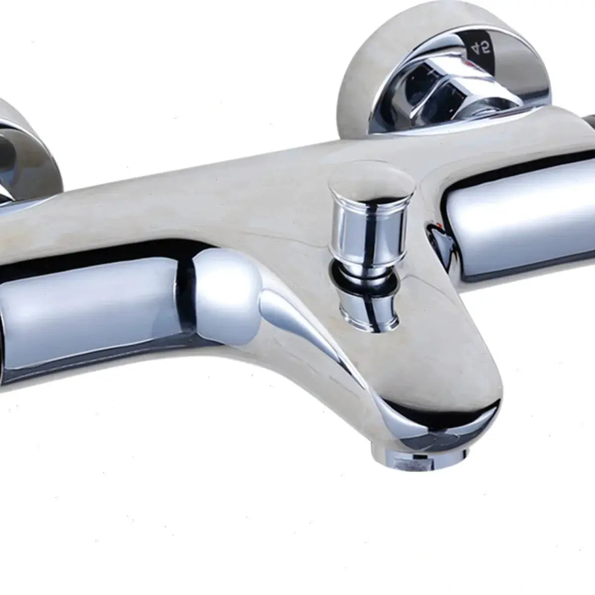 Thermostatisches Mischventil, Messing-Duschventil mit Temperaturregelung, Verbrühungsschutz-Badezimmer-Duscharmatur mit Durchflussregelung by Golden Bridge Store