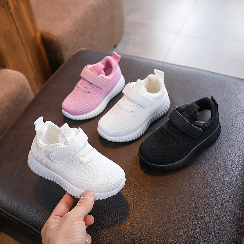 Kinder Schuhe 2025 - Frühling Sommer Kids Sneakers - Weich Atmungsaktiv Mesh Jungen Mädchen Schule Outdoor Sport