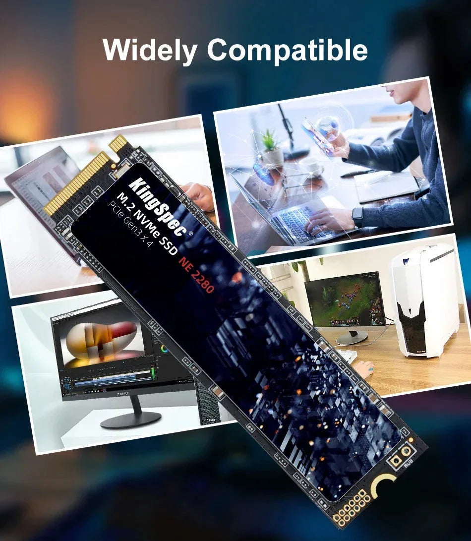KingSpec M.2 SSD 120GB 256GB 512GB 1TB 2TB Festplatte M2 NVMe PCIe SSD Interne Festplatte für Laptop Desktop MSI - Golden Bridge Store