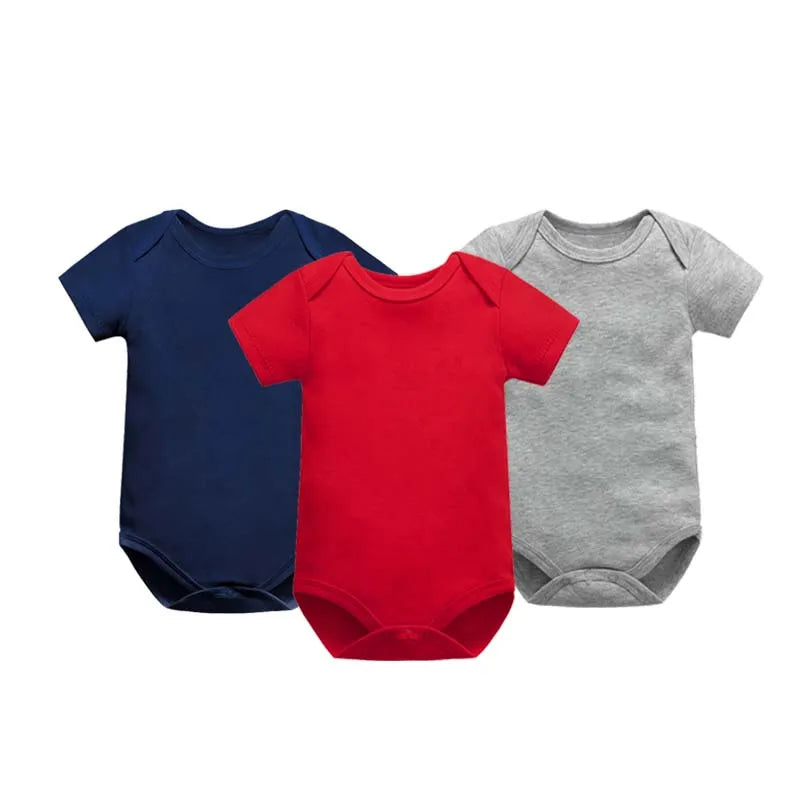 Guangdong Babybody Baumwolle Kurzarm Unisex - 3 Stk 0-24M