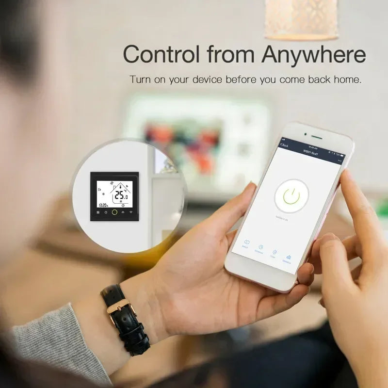 Smart-Thermostat 2025: MOES WiFi Wasser/Elektrische Fußbodenheizung - Gasboiler-Temperaturcontroller Smart Alexa Tuya Google Voice Zigbee-Sammlung