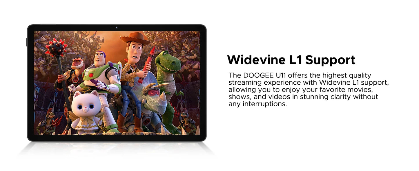 DOOGEE U11 Ultra-Klares 90Hz Display - 128GB ROM 8580mAh 11Zoll