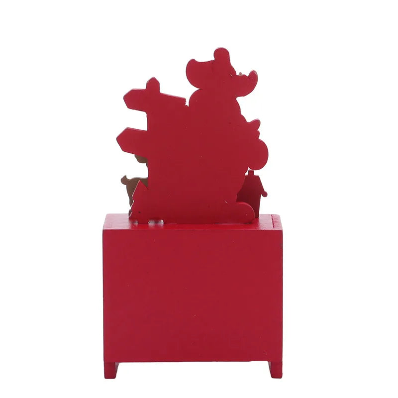 CN Adventskalender Holz Countdown - Kapazität 24 Tage, Größe 15x20 cm