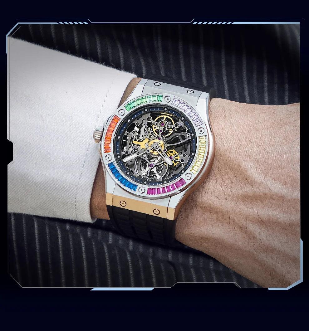 Haofa skeleton,Luxury automatic mechanical watch