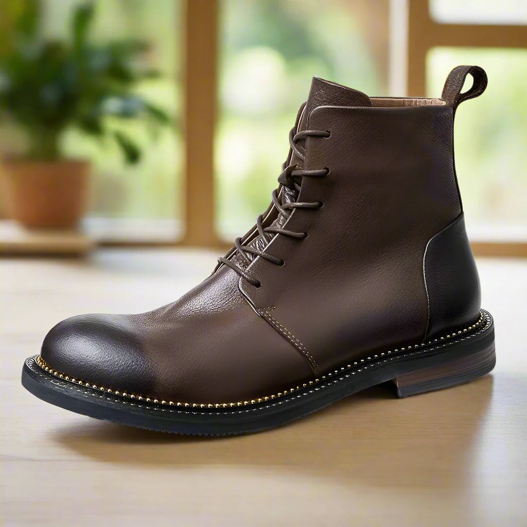 Handmade high quality soft leather boots in British style