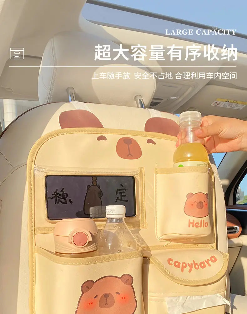 Car Seat Back Storage Bag Hanging Bag Multifunctional Storage Box Car Seat Back Storage Bag Car Interior Decoration Supplies