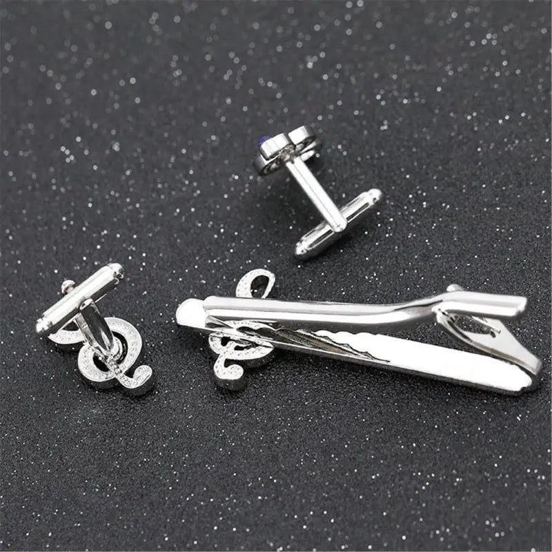 N5KE Fashionable Tie Holder Set Mens Business Wedding Tie Clip Minimalists Tie Clip