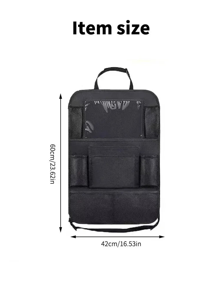 Auto Sitz Aufbewahrung Organizer Multifunktional Oxford Stoff Auto Rücken Multi Tasche Aufbewahrungstasche Mit Touch Screen Tablet Halter