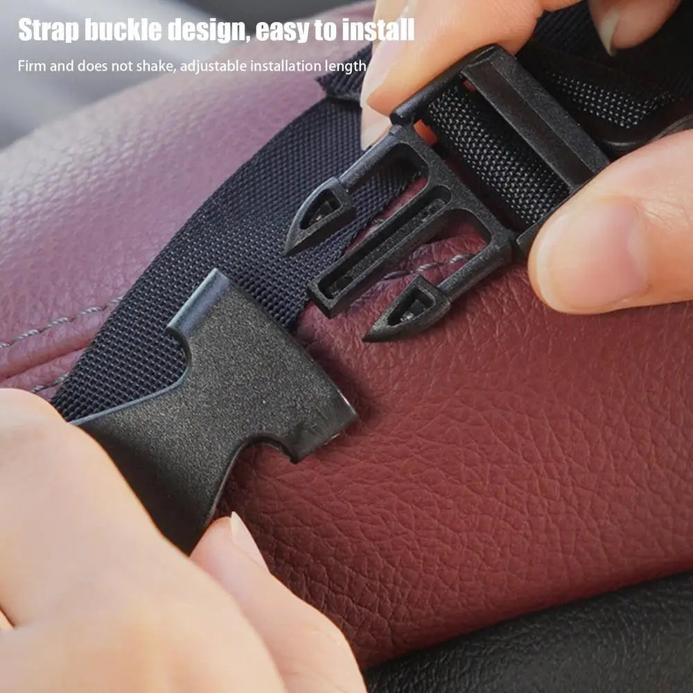 Car Seat Storage Organizer Multi-Pocket Front Seat Storage Portable Hung PU Leather Car Storage Bag For Cars Trucks SUVs
