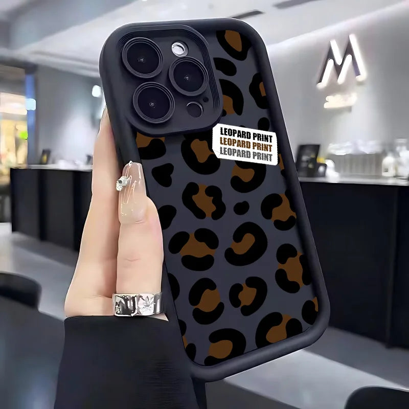 Leopard Print Handy Hülle Für Google Pixel 9 8 7 8A 7A Pro XL 4G 5G Weich Silikon TPU Rückseite Abdeckung