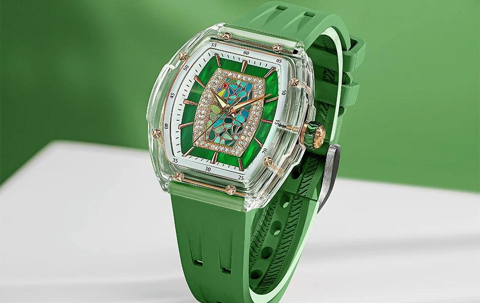 Dubai watch fashion crystal quartz wristwatch precious gift for girls