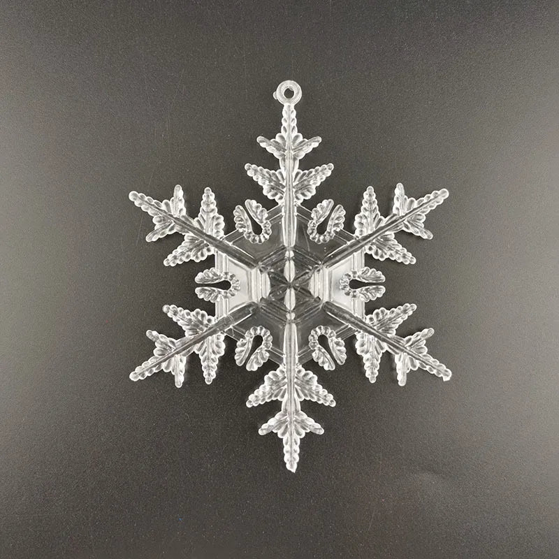 RIBBON HOUSE IA5 Schneeflocken Anhänger - Kunststoff, 6 Stück