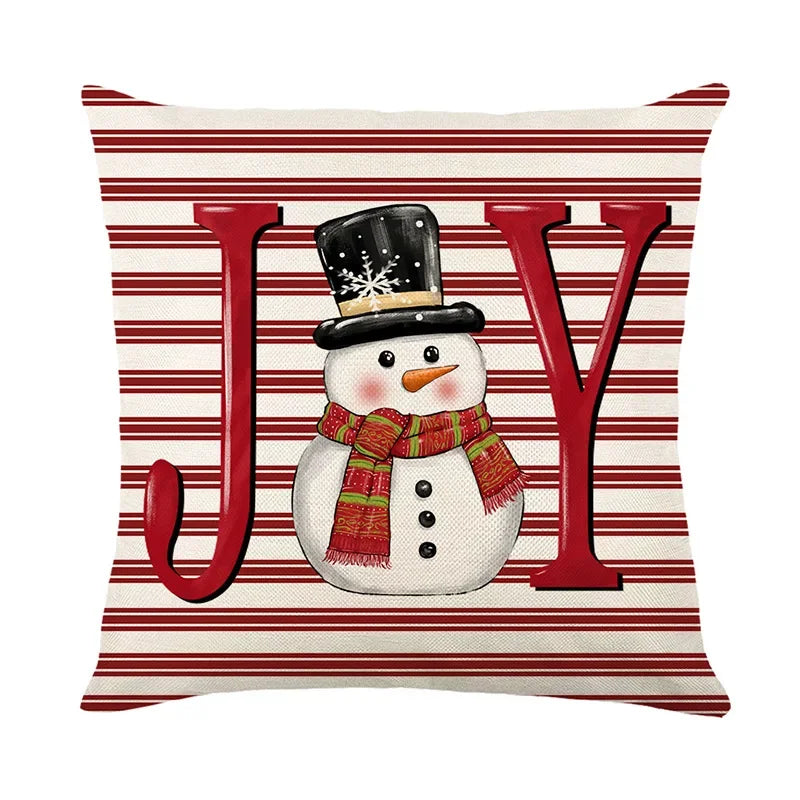 45cm Christmas Decorations Christmas Cushion Cover Pillowcase 2024 for Home Ornament Xmas New Year Christmas Decor 2025 home