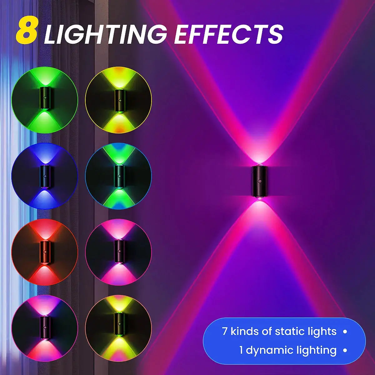 4/2/1 PCS Smart Light mit Bewegungsmelder, dimmbare LED-Nachtlampe, RGB-Umgebungslicht mit Farbverlauf, wiederaufladbarer Wandleuchte-Lichtsensor
