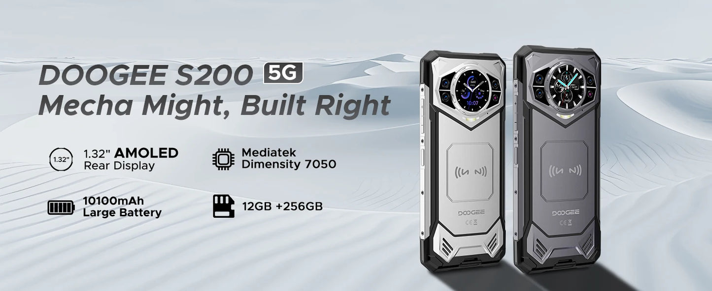 DOOGEE S200 Robustes 5G - 10100 mAh, 33W, 6,7 Zoll Display
