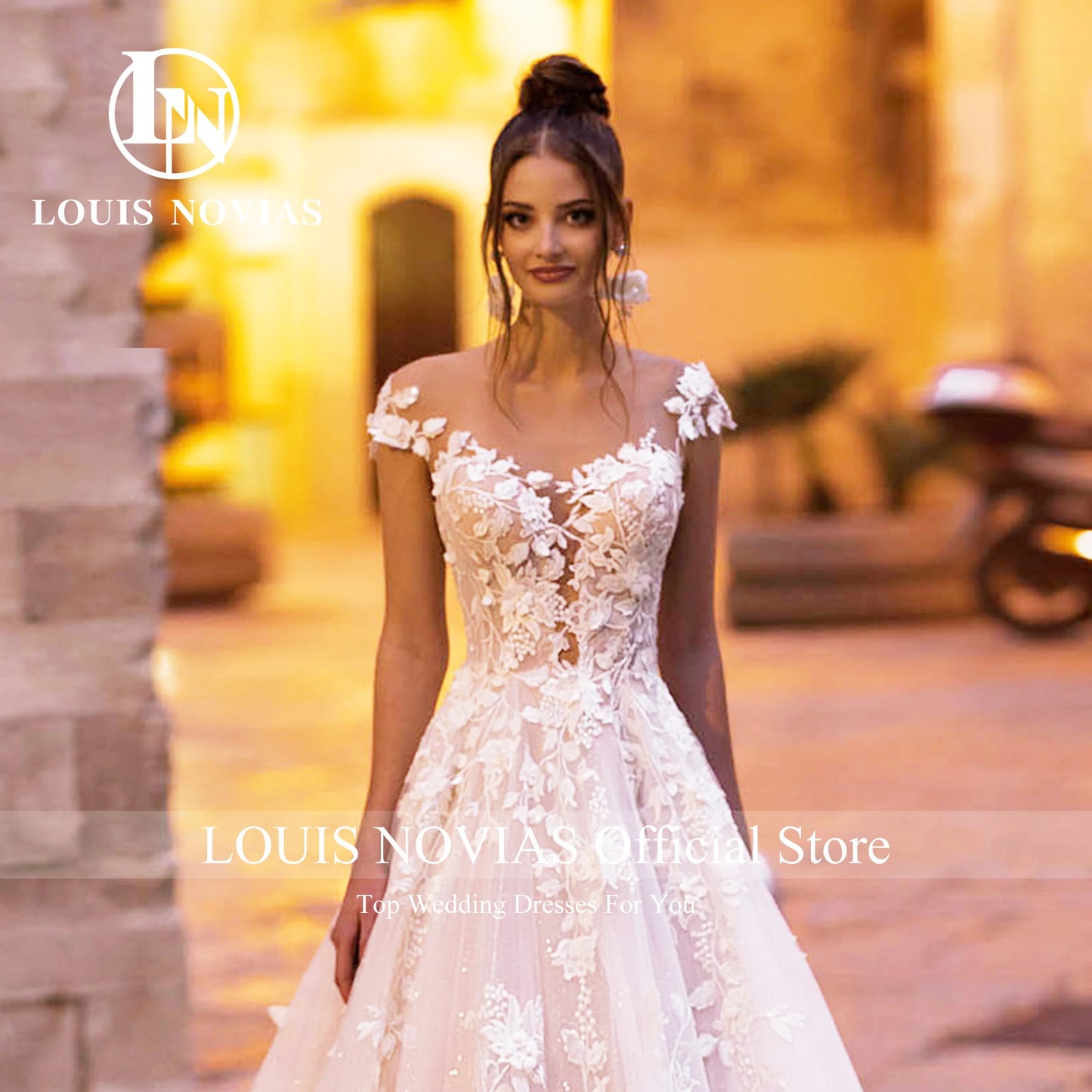 LOUIS NOVIAS Romantische Hochzeitskleider Für Frauen Off Shoulder Backless Appliques Sweetheart Hochzeitsgown Vestidos De Novia