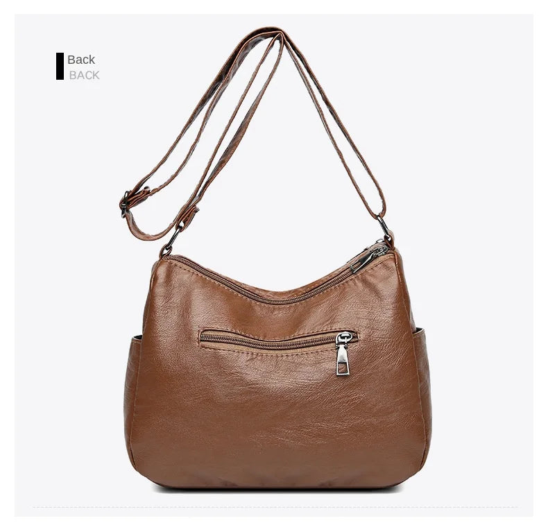 New Arrival Crossbody Shoulder Bag Soft Washed Leather Women's Mini Bag Versatile Handbag