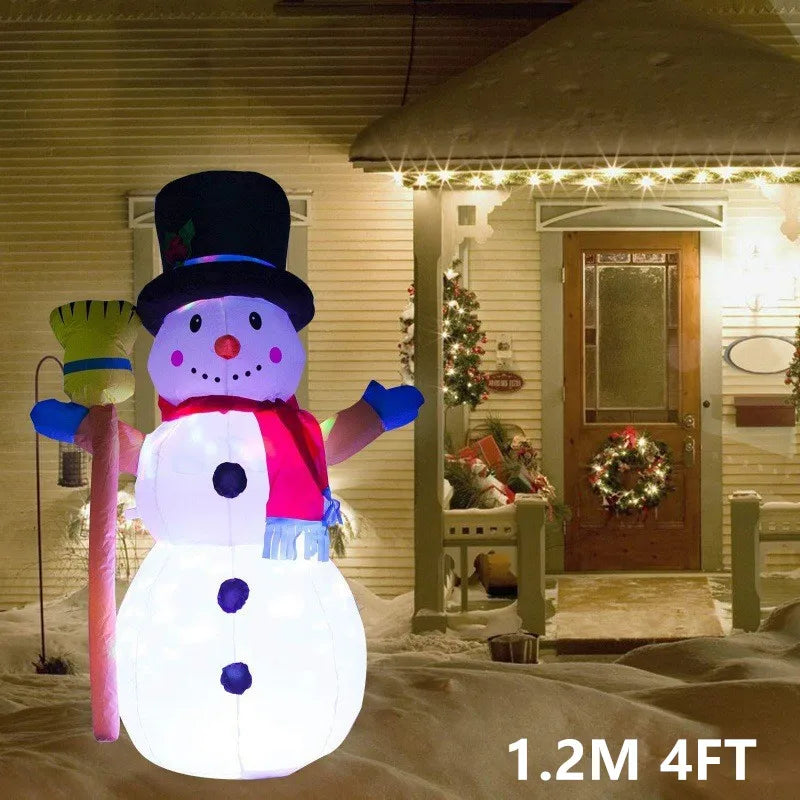 Christmas Inflatable Model,climbing Wall Santa Claus Glowing Inflatable Model, Outdoor Garden Scene Decoration Hanging Ornaments