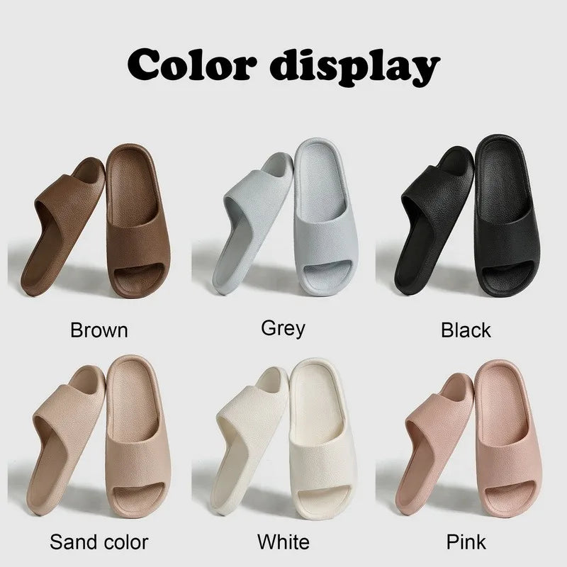 Frauen Dick Plattform Cloud Hausschuhe Sommer Strand Eva Weich Sohle Slide Sandalen Freizeit Männer Damen Innen Badezimmer Anti-Rutsch Schuhe
