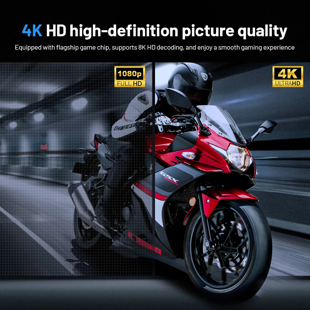 Consolă retro KINHANK X4 Plus - peste 90.000 de jocuri, S905X4