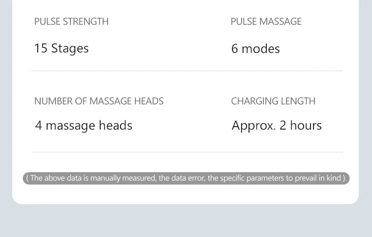 PAQIN Nackenmassagegerät Niederfrequenz - Wiederaufladbar, Kompakt, ABS