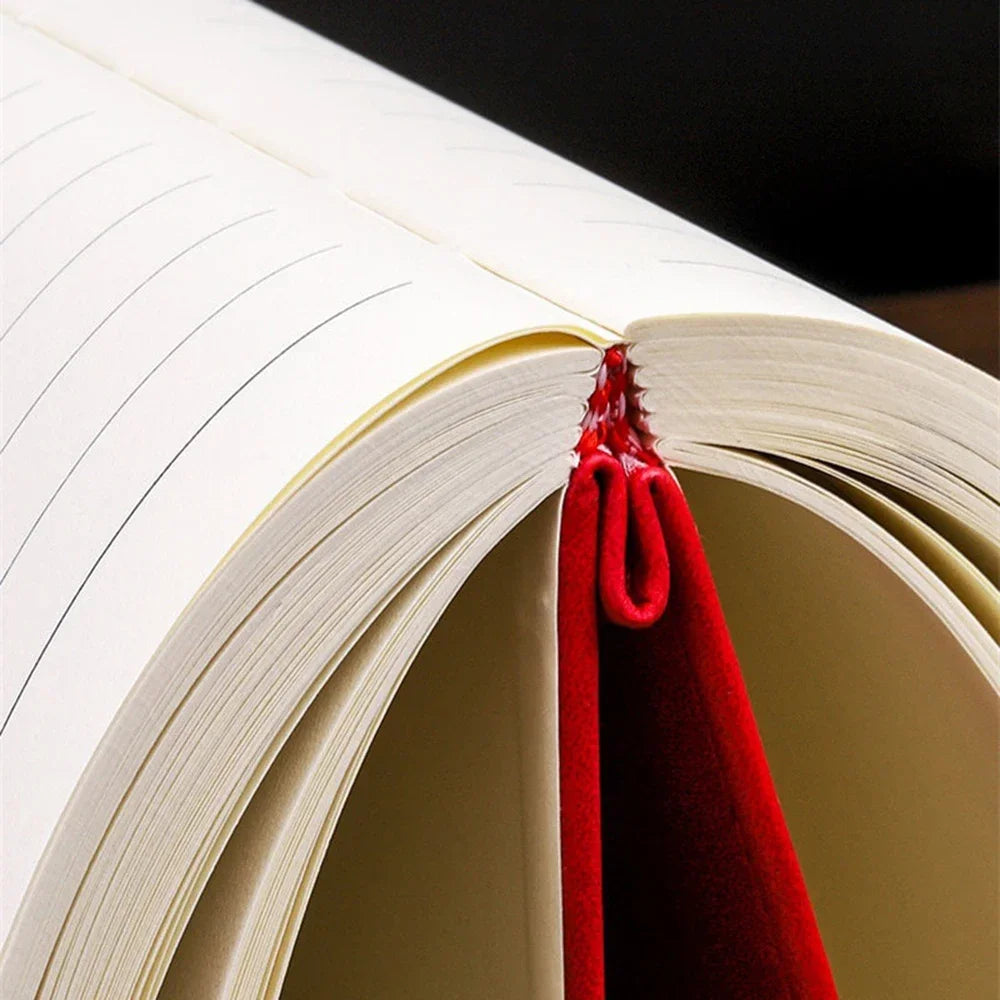 DDAYUP Notizbuch Leder Softcover- A5 200 Seiten Lesezeichen
