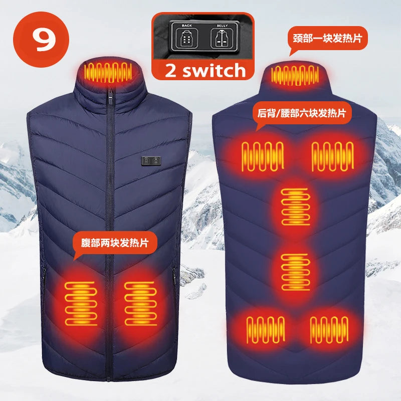 TODWARM M01 Heizweste Blau - Heizfunktion Mehrstufig Leistung Hoch - Kapazität Hoch, Größe Einheitsgröße