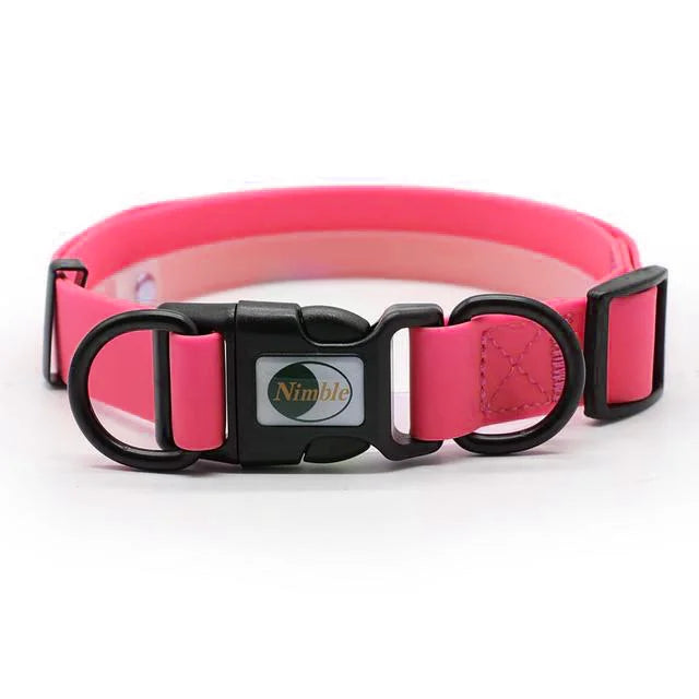 Wodondog Neues Hochwertiges Haustier Hund Halsband 2025: PVC Wasserdicht Anti Schmutzig - Katzen Halsband Einfach Reinigen Große Kleine Hunde Welpen S/M/L