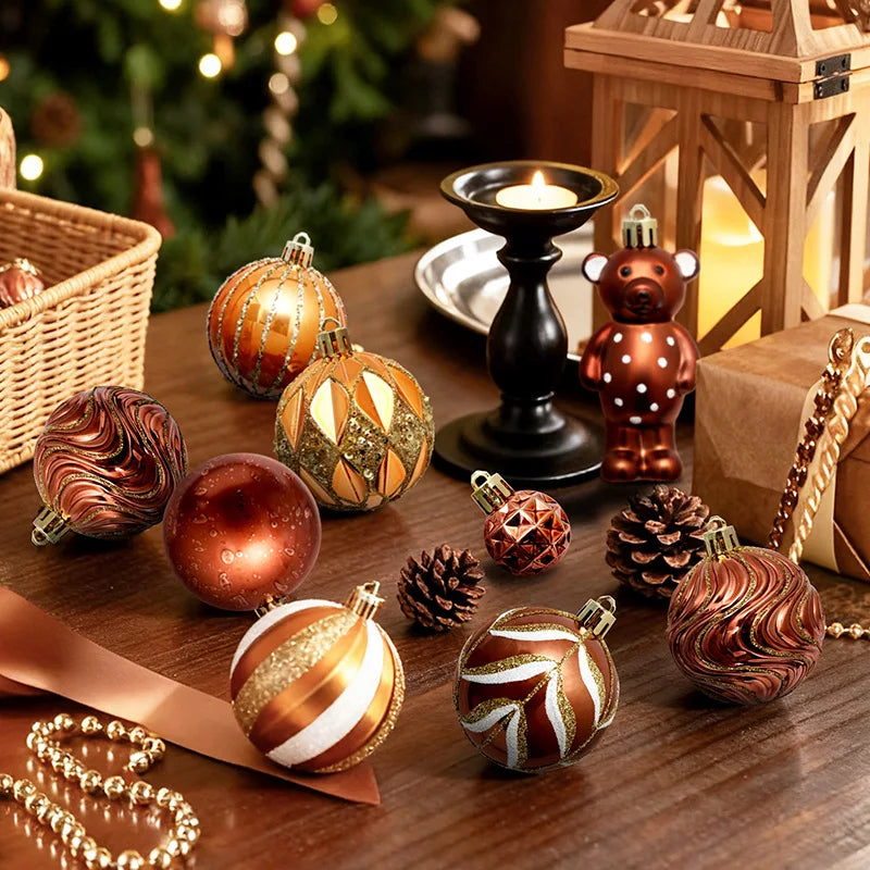 WinterLux KugelSet Bruchsicher - 46 Stück, Durchmesser ca. 6 cm