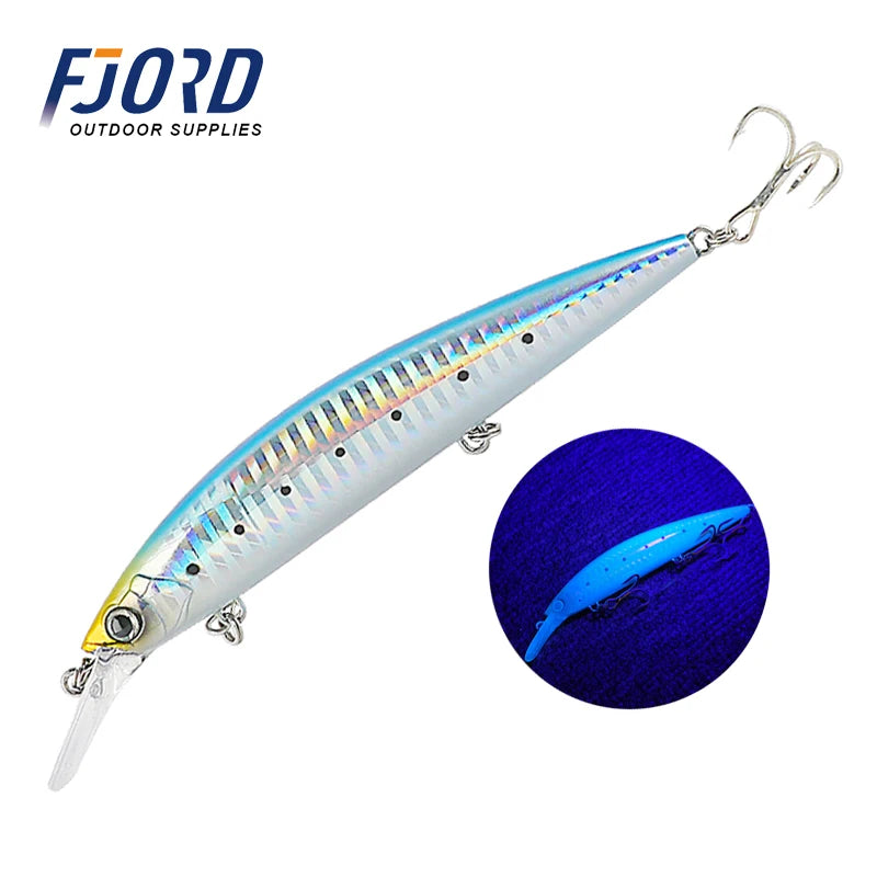 FJORD 110S 37g 90S 29g 70S 17g Schweres Sinken Minnow Angeln Köder Salzwasser Süßwasser Langer Wurf Meer Kunstlicher Köder Jerkbait