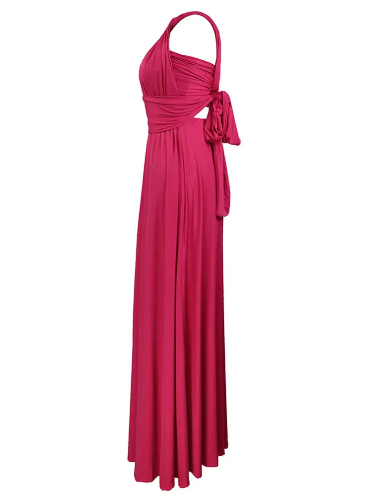 Sexy Women Boho Maxi Club Dress Red Bandage Long Dress Party Multiway Bridesmaids Convertible Infinity Robe Longue Femme